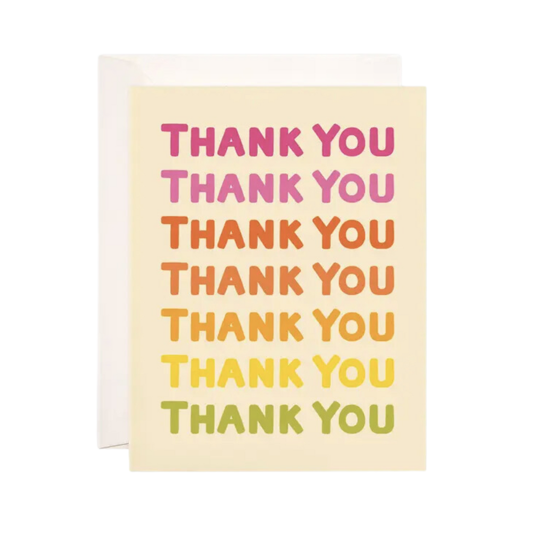 Ombre Thank You Greeting Card