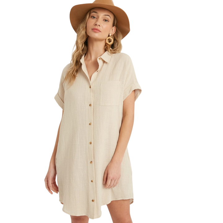 Button Up Shirt Dress