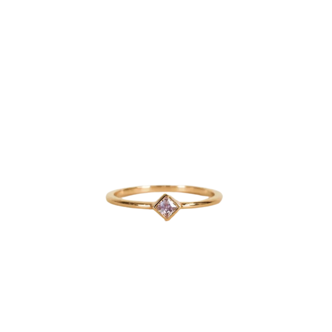 Ring - Diamond Stud Lavender