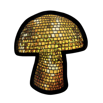 Disco Mushroom Glitter Sticker
