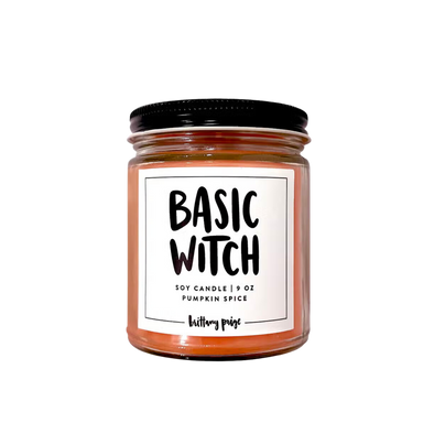 Basic Witch Pumpkin Candle