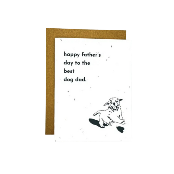Best Dog Dad Plantable Card