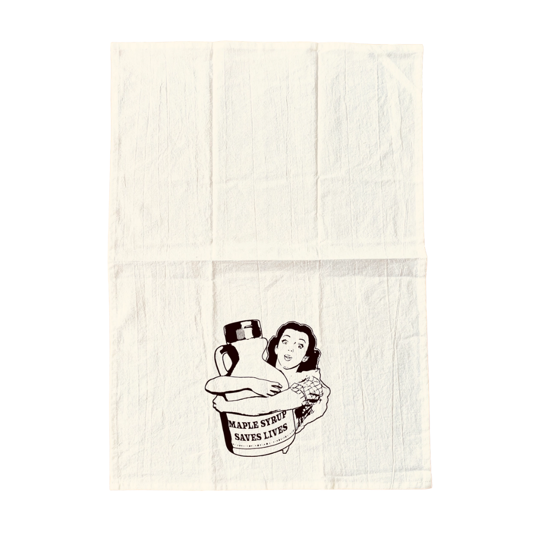 Maple Syrup Saves Lives Tea Towel