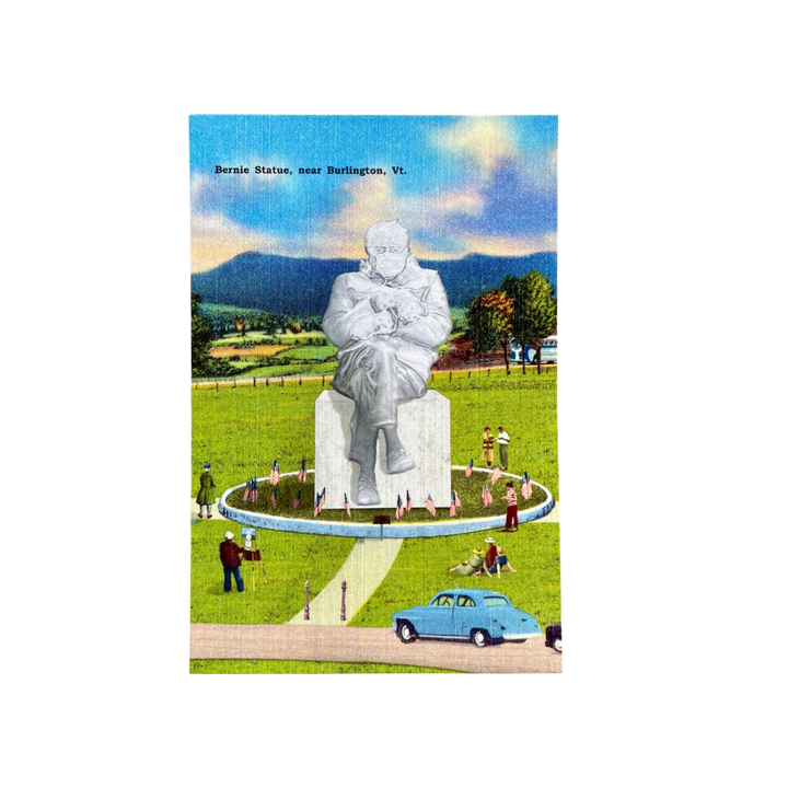Bernie Sanders Statue Postcard