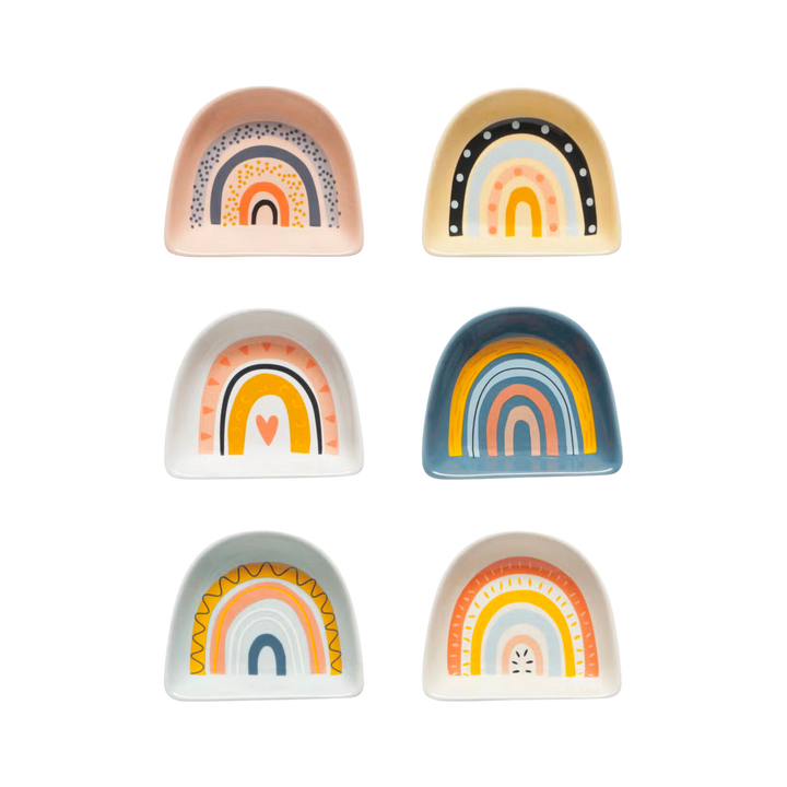 Rainbow Shaped Pinch Bowls