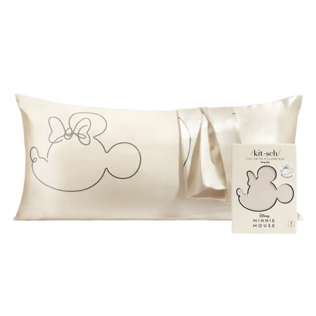 Kitsch & Mickey and Minnie Satin Pillowcase King Mrs. Mouse