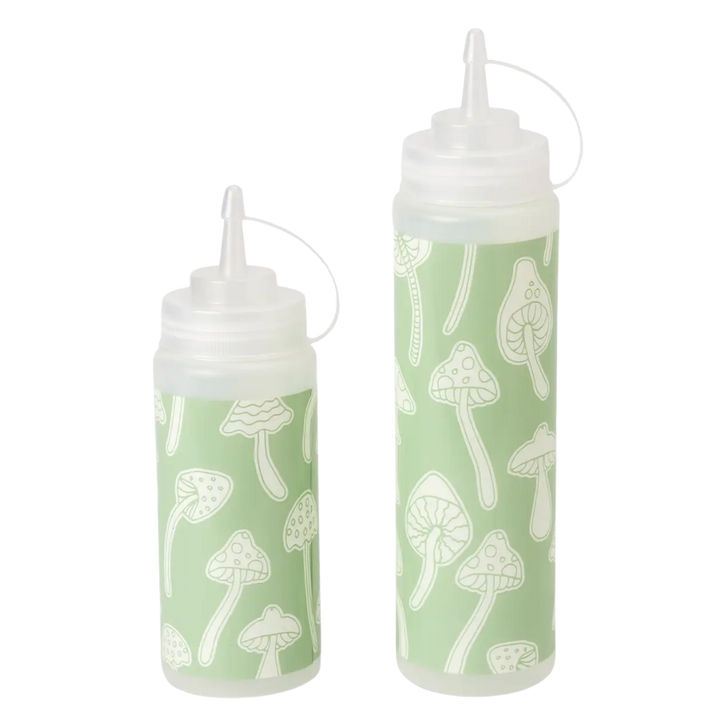2pc Condiment Squeeze Bottles - Mushrooms