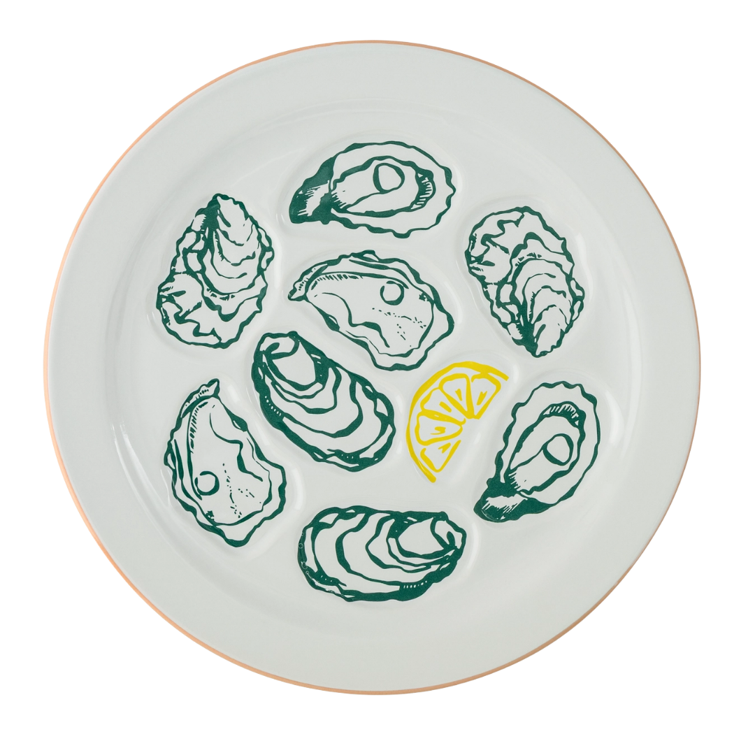 Embossed Oyster Plate