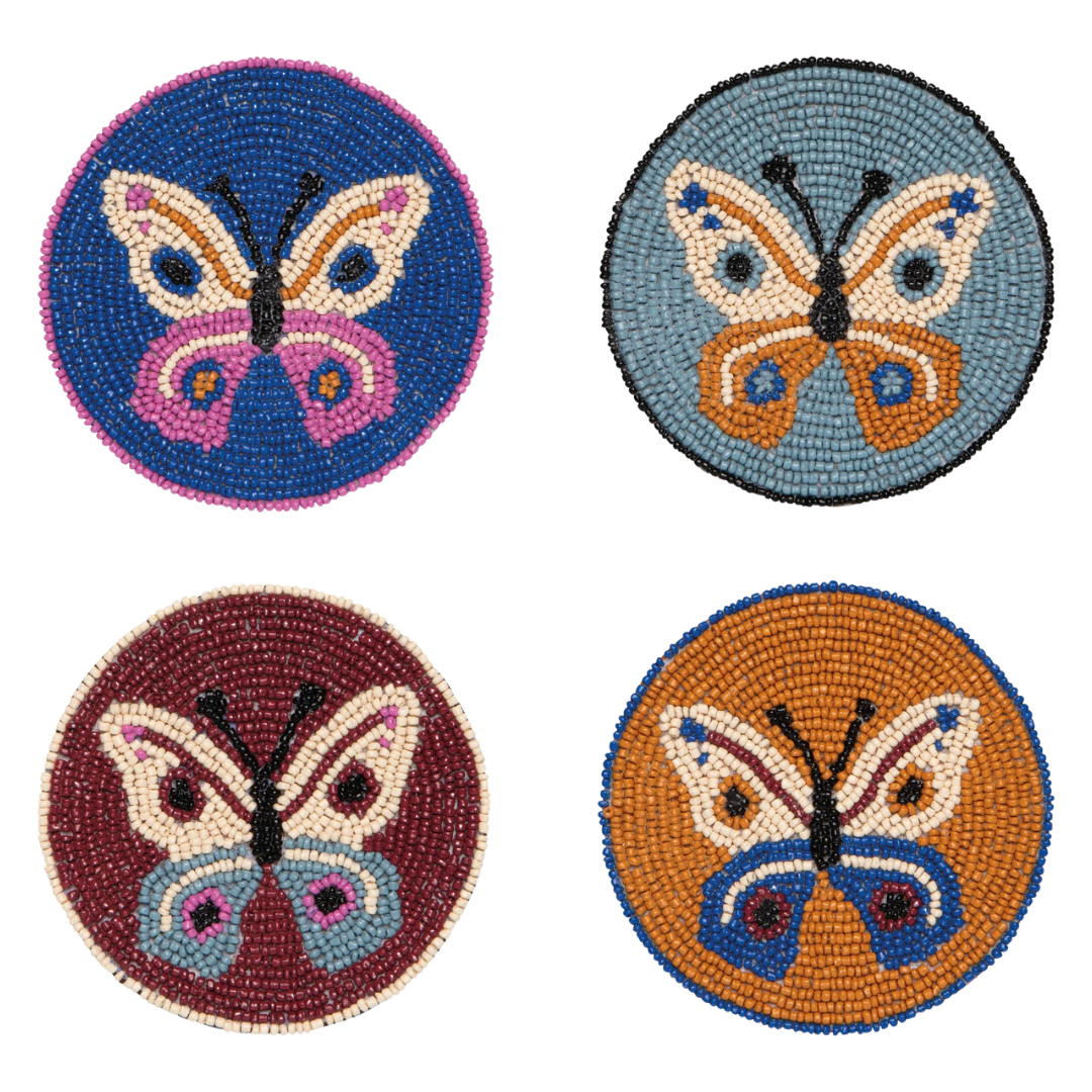 Aurora Beaded Coasters Set of 4