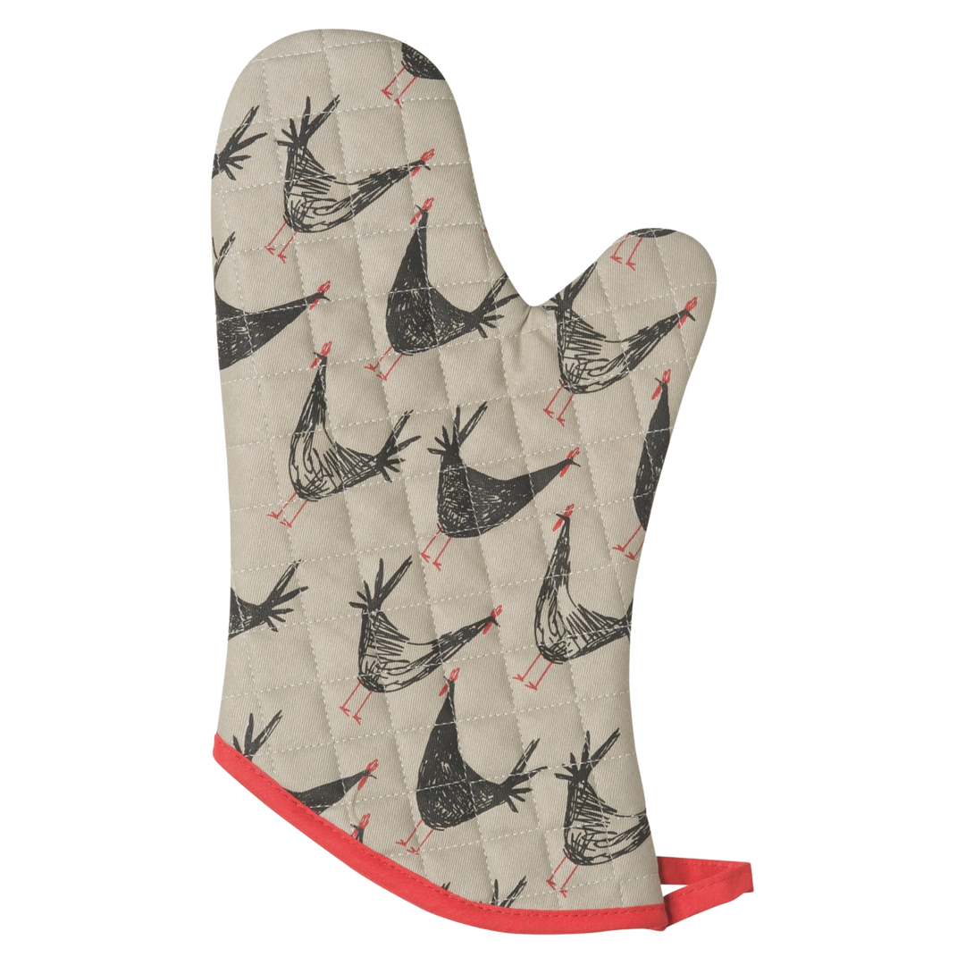Chicken Scratch Oven Mitt
