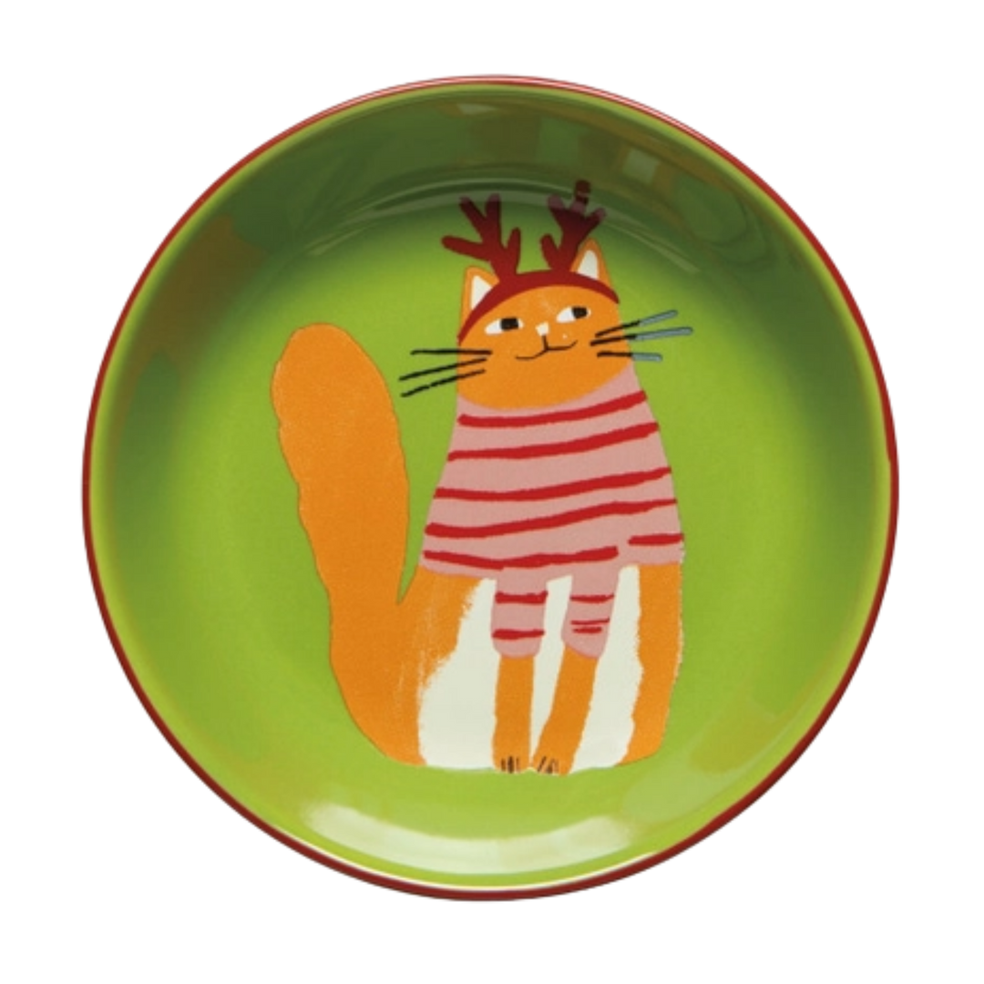 Kitty Carol Christmas Pinch Bowl