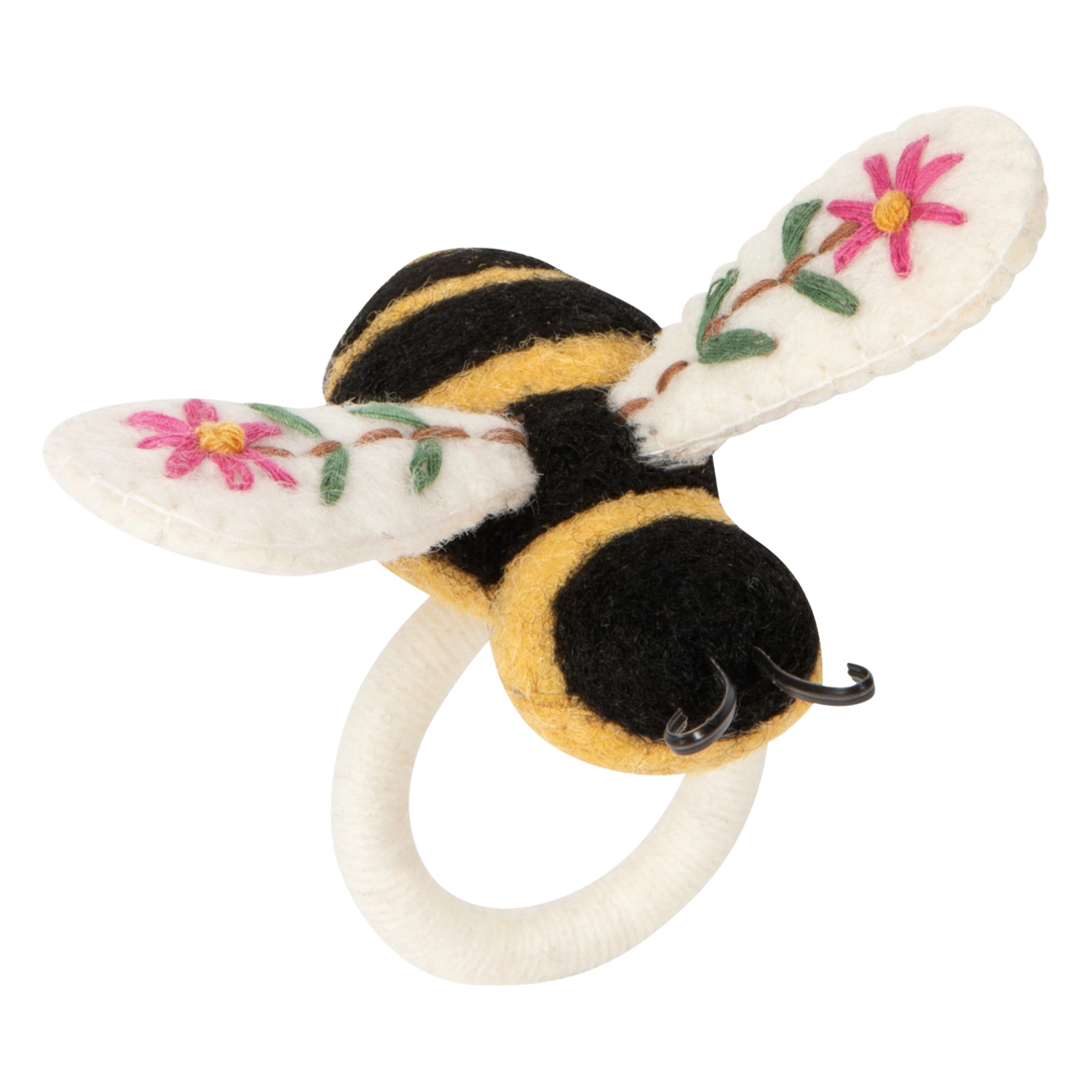 Bee Garden Felt Napkin Ring