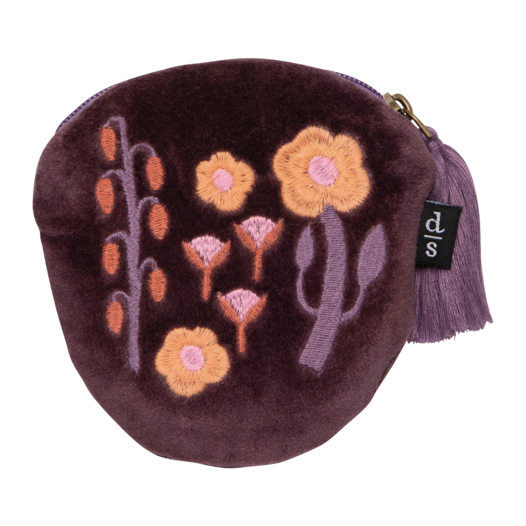 Petal Power Embroidered Coin Purse