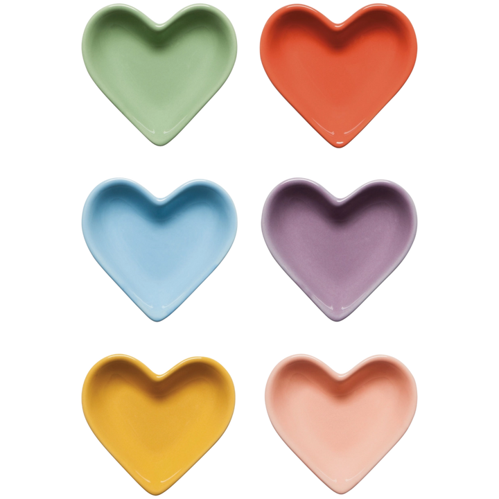 Color Parade Heart Pinch Bowls