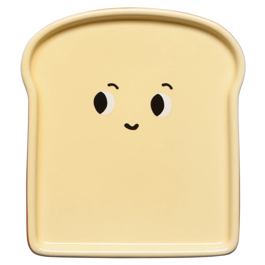 Funny Food Toast Shaped Dish
