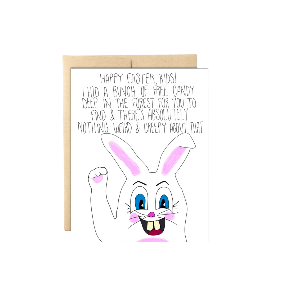 Creepy Easter Bunny Card