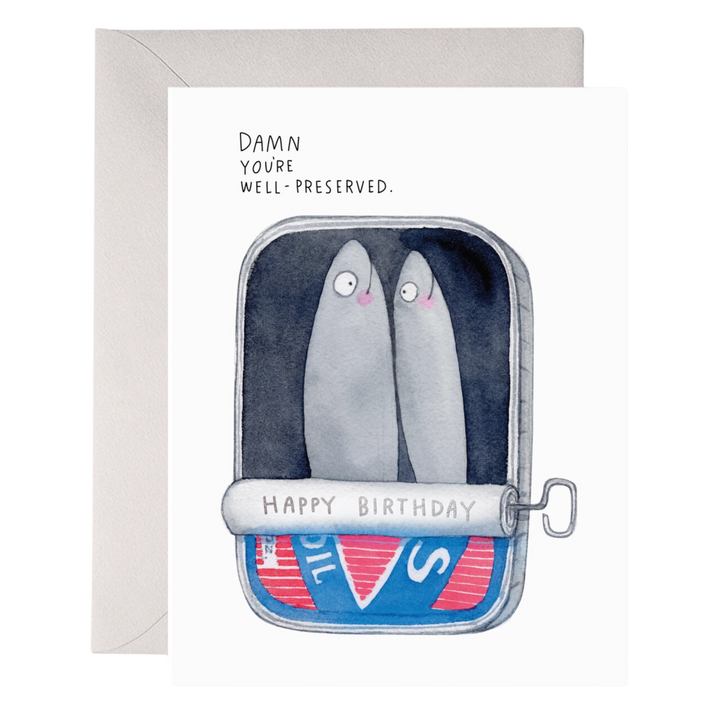 Sardines Birthday Card