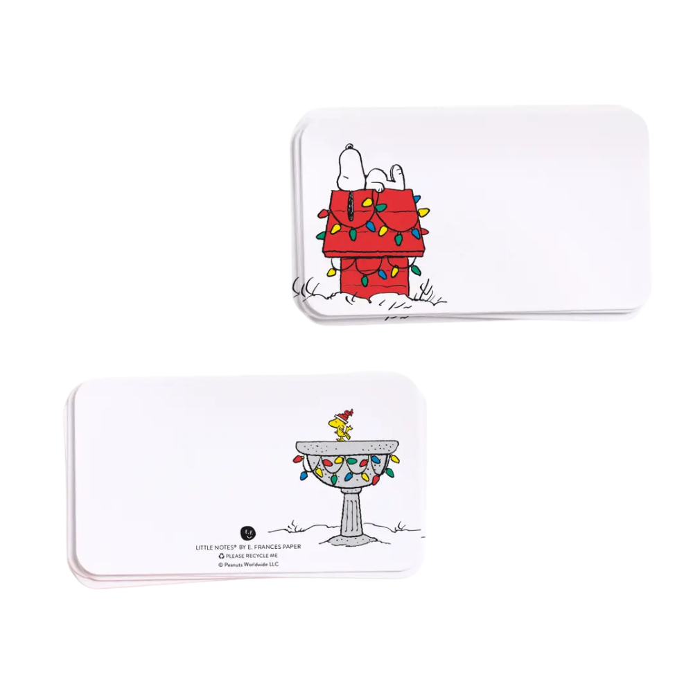 Peanuts Snoopy Holiday Dog House Little Notes® Notecards (55ct)