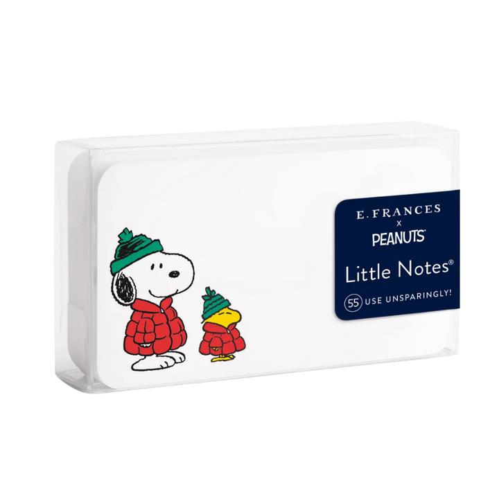 Peanuts Snoopy & Woodstock Puffer Little Notes® Notecards (55ct)