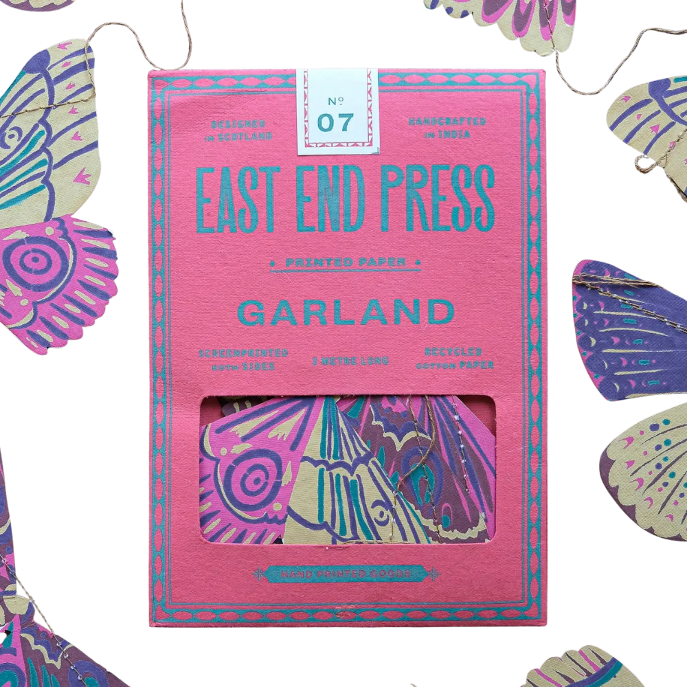 Colourful Butterflies Sewn Garland