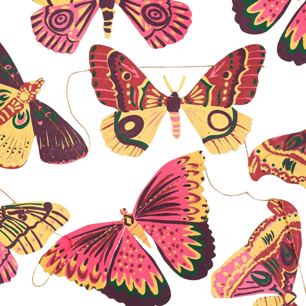 Colourful Butterflies Sewn Garland