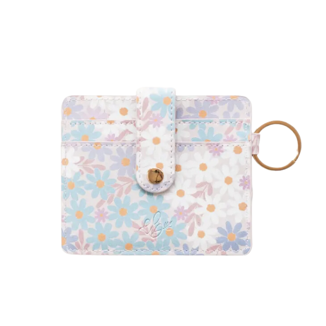 Blue Daisy Patch Wallet