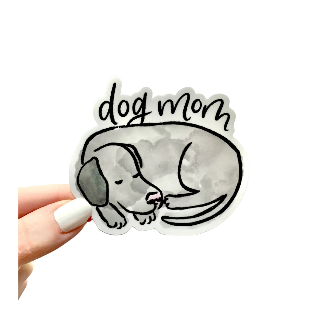 Watercolor Dog Mom Sticker