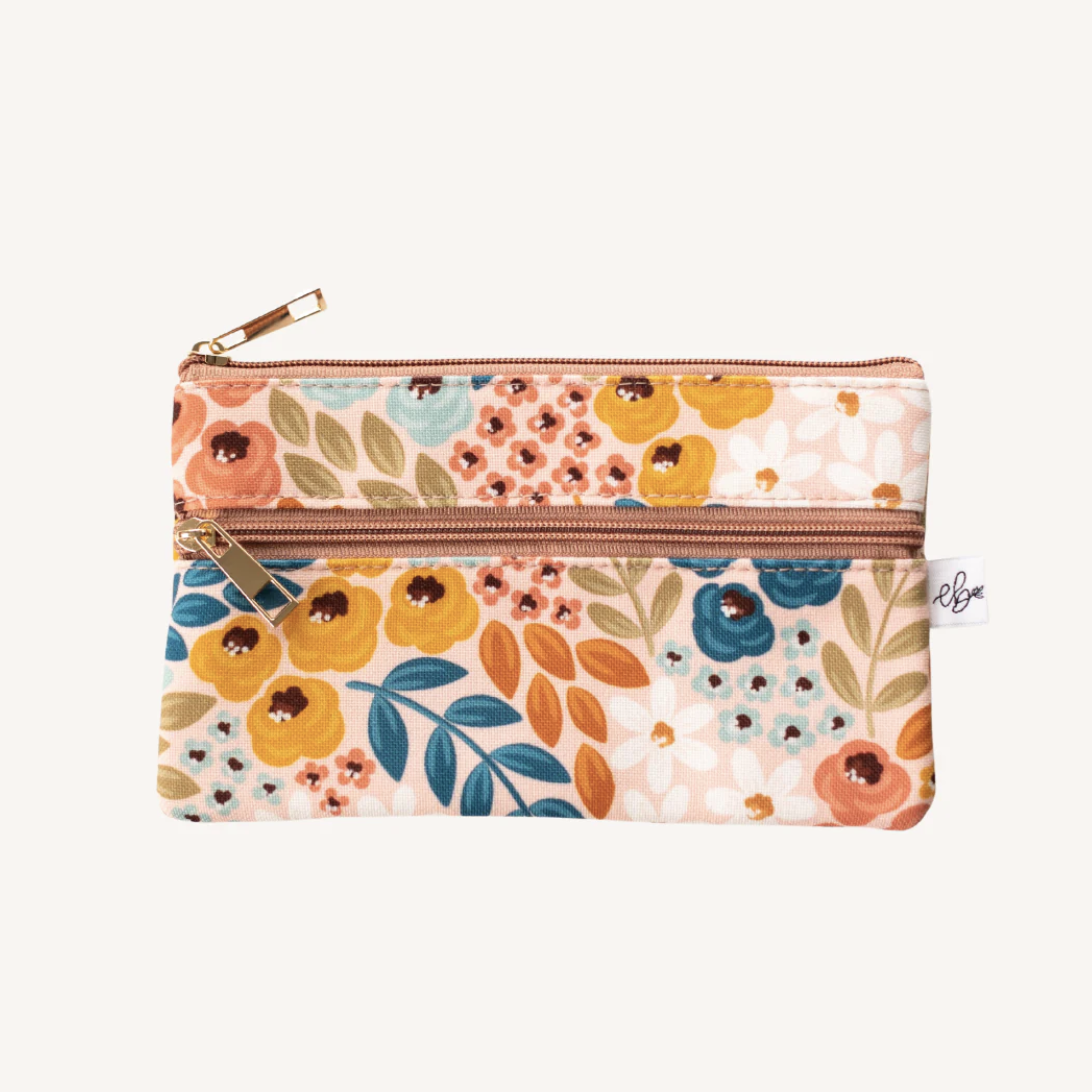 Honeysuckle Floral Pencil Pouch – Golden Hour Gift Co