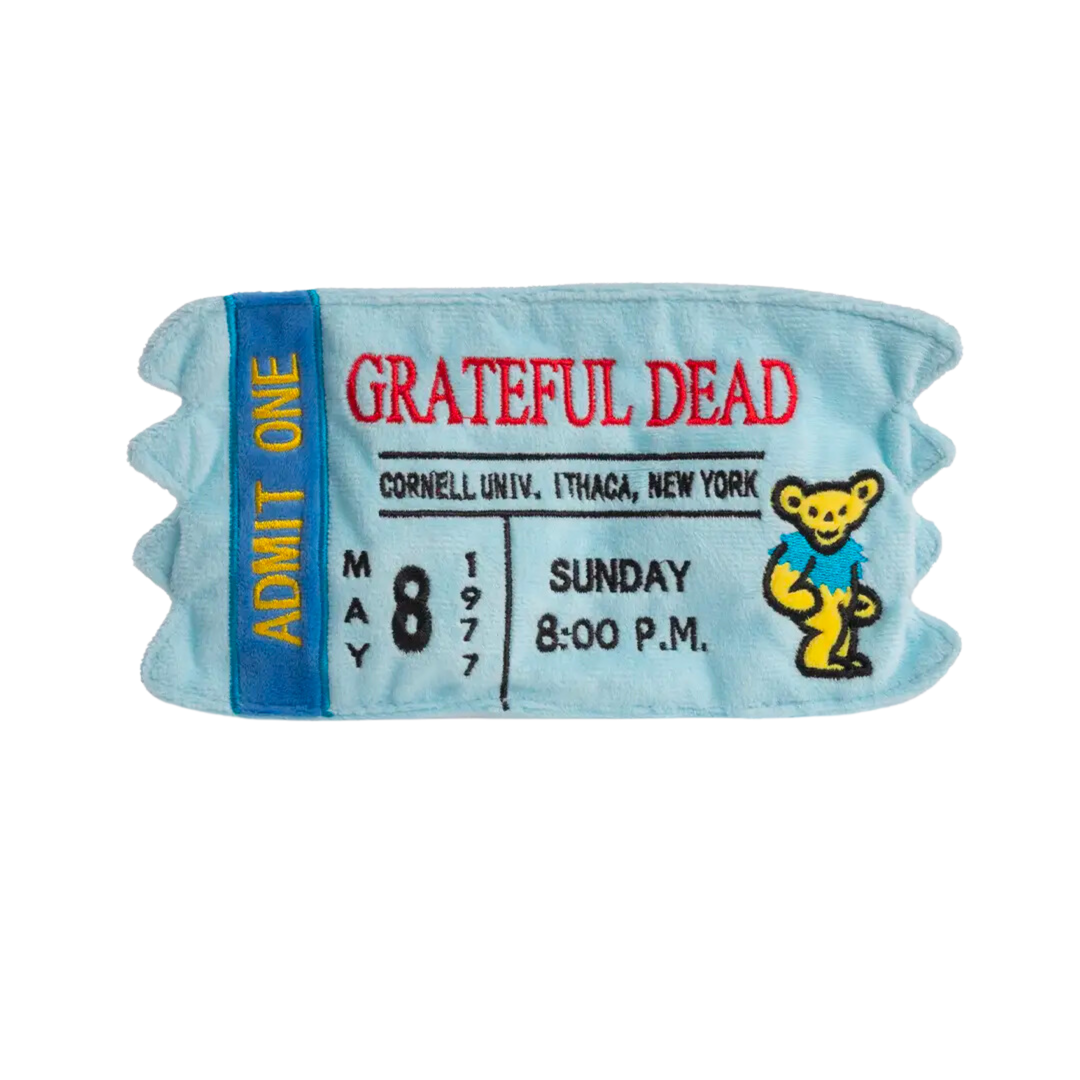Grateful Dead Cornell '77 Concert Ticket Dog Toy