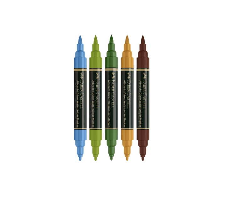 Albrecht Dürer Watercolor Markers, Plein Air - Wallet of 5
