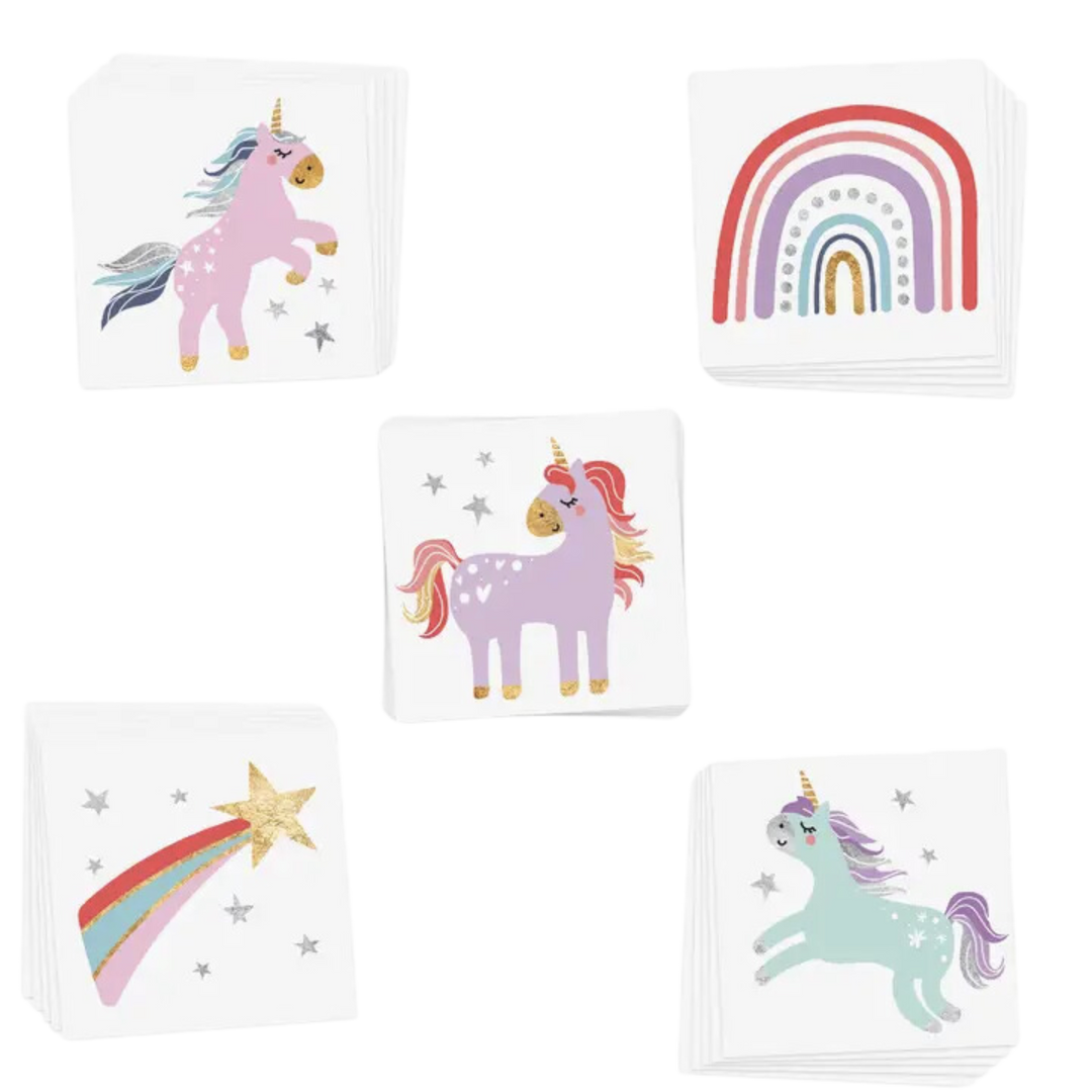 Enchanting Unicorns Variety Set - Temporary Tattoo