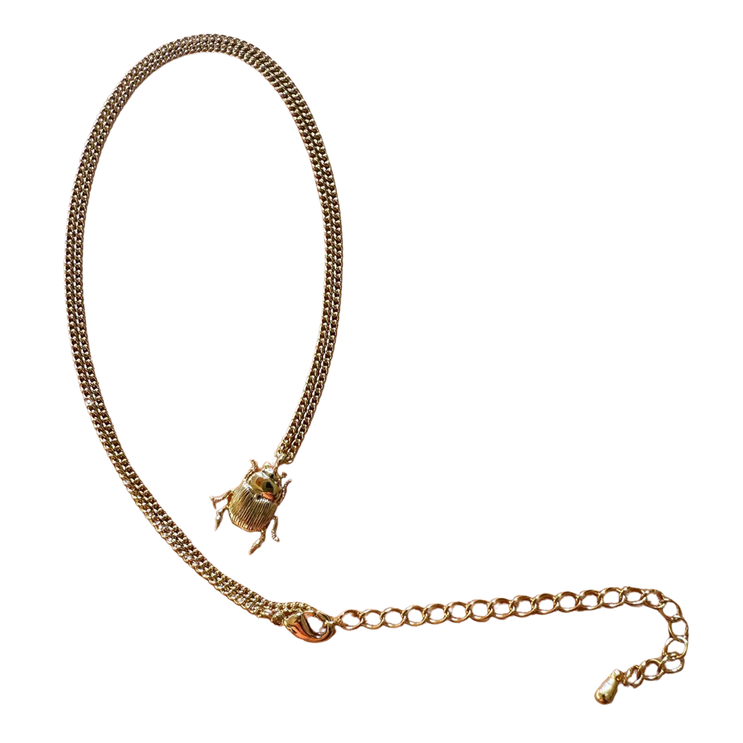 Beetle Pendant Necklace