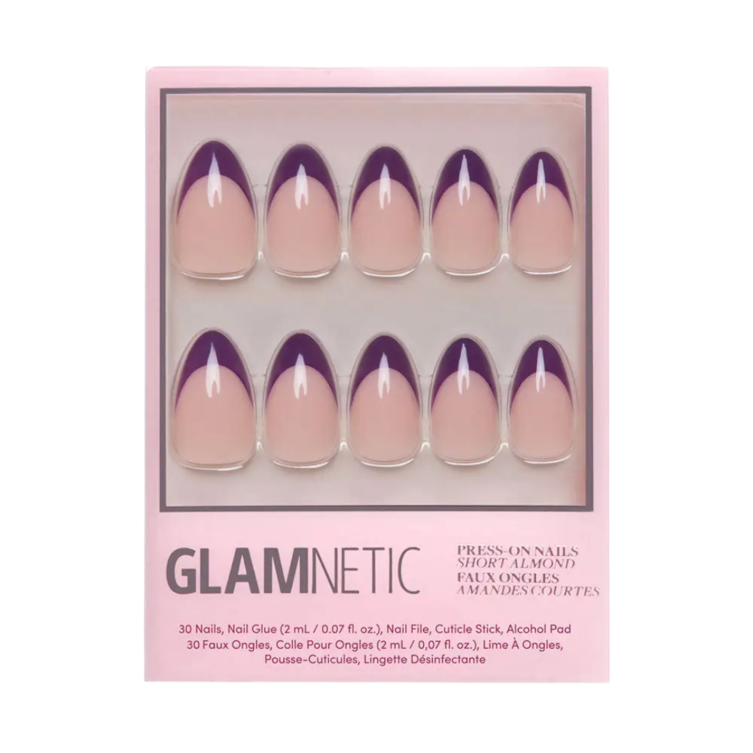 Plum Press-On Nails