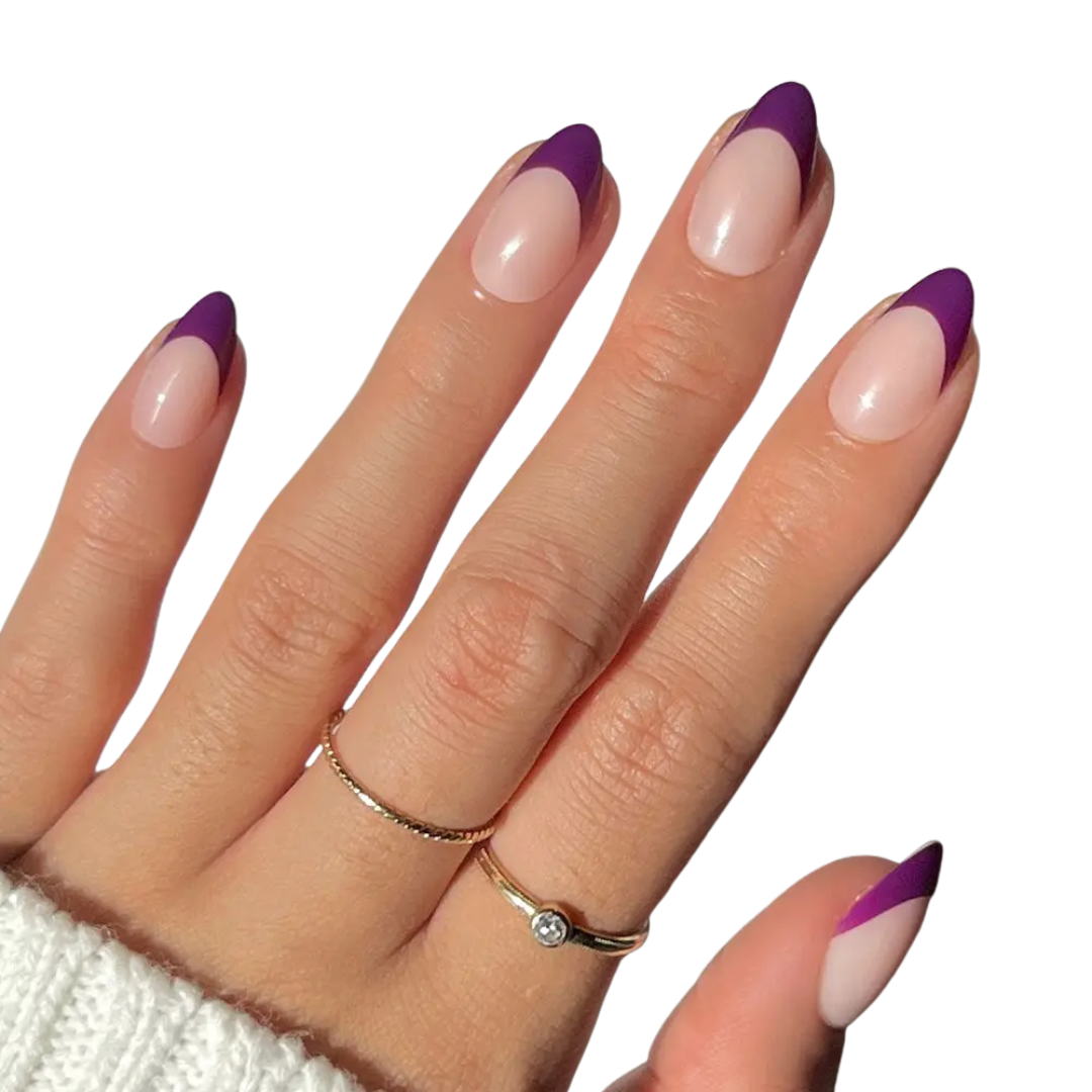 Plum Press-On Nails