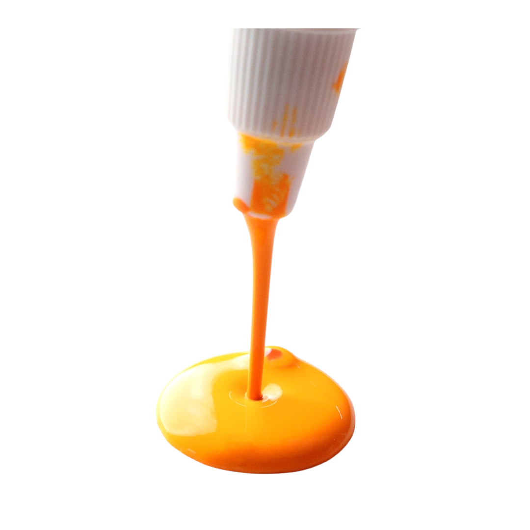 High Flow Fluorescent Orange-Yellow Acrylic Paint 4oz