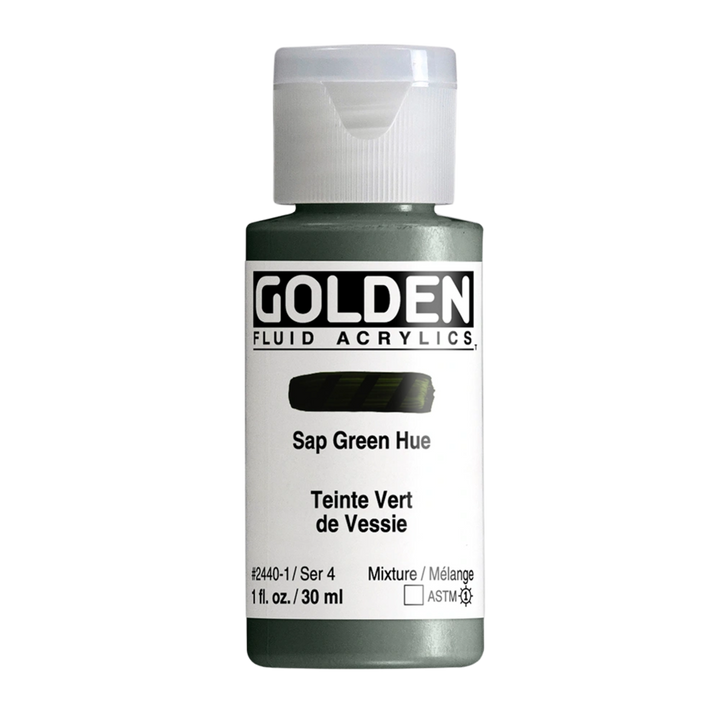 Golden Fluid Acrylic Paint 1oz - Sap Green Hue