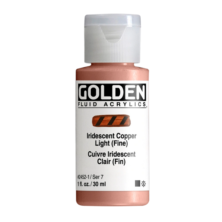 Golden Fluid Acrylic Paint 1oz - Iridescent Copper Light (Fine)