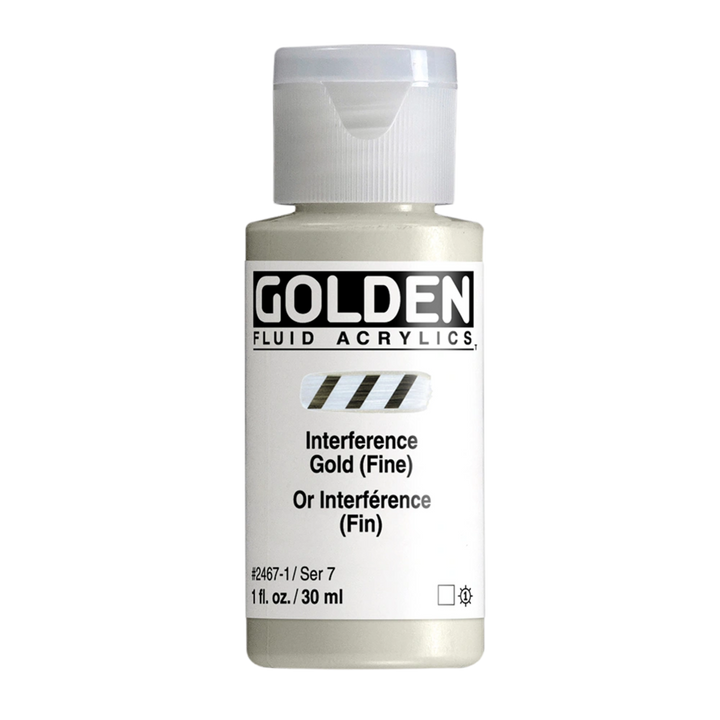 Golden Fluid Acrylic Paint 1oz - Interference Gold (Fine)