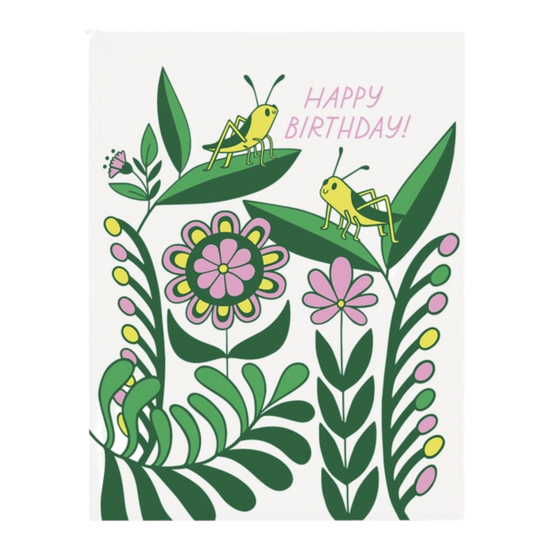 Grasshopper Birthday Card