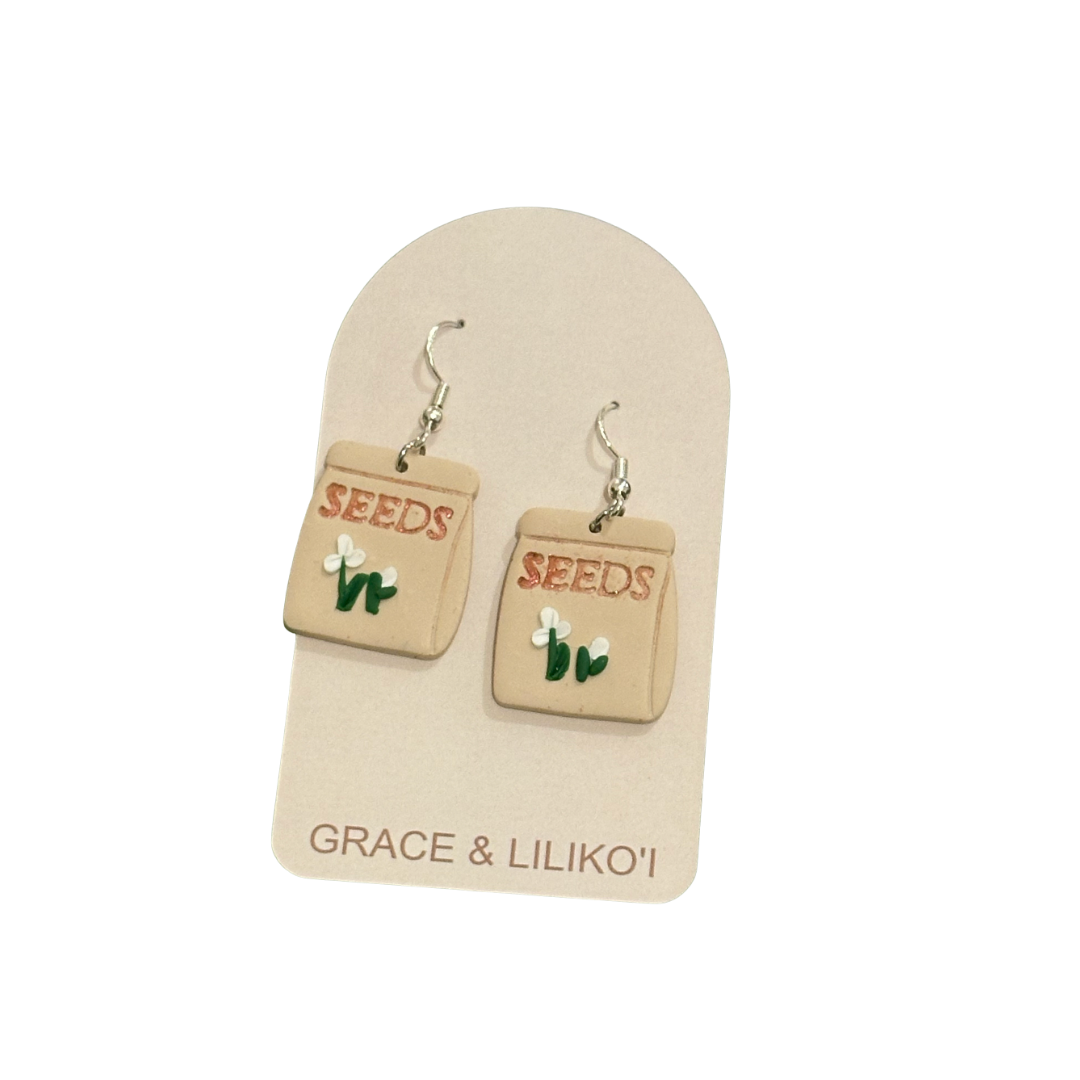 Seed Packet Dangle Earrings