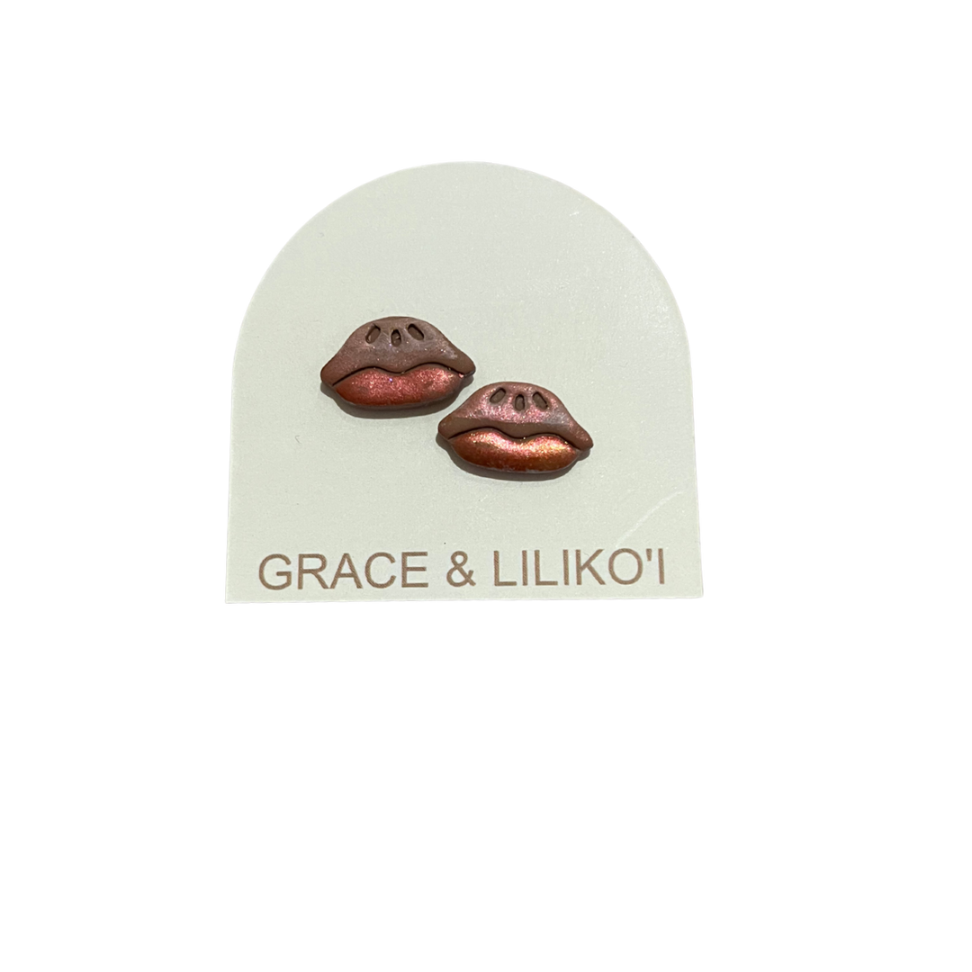 Mini Pie Stud Earrings