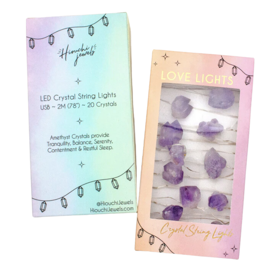 Love Lights ~ Crystal String Lights ~ Amethyst