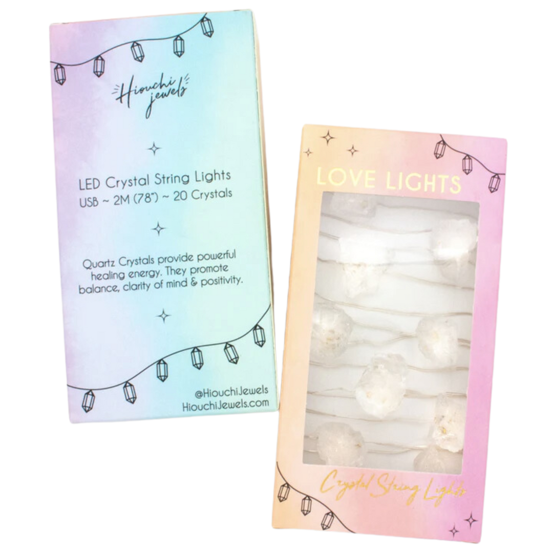 Love Lights ~ Crystal String Lights ~ Quartz Crystal