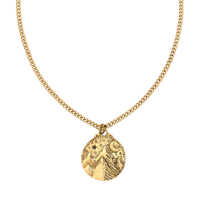 Mountains of the Moon Gold Necklace