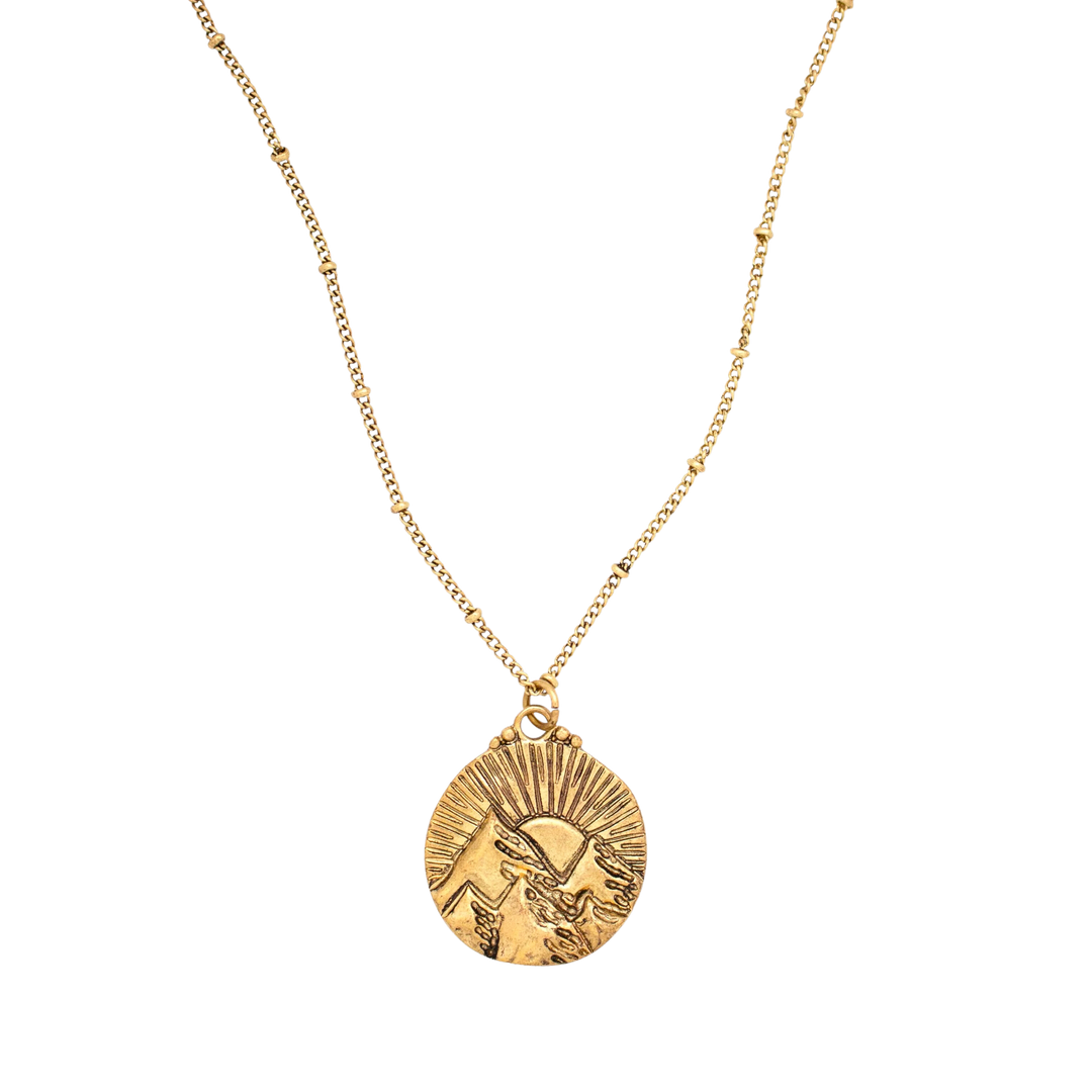 Mountains of the Sun Gold Necklace