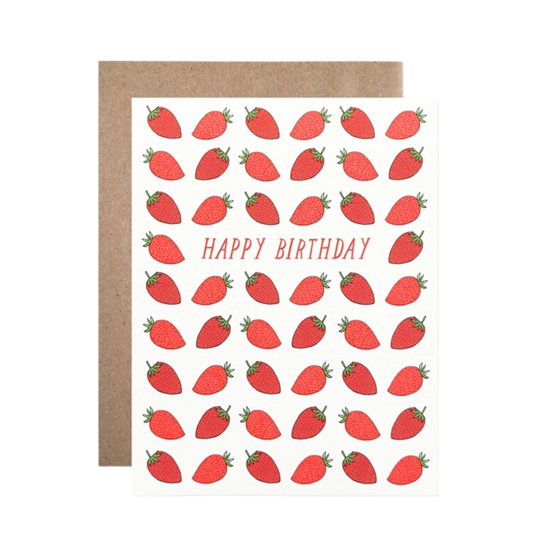 Happy Birthday Strawberries Card