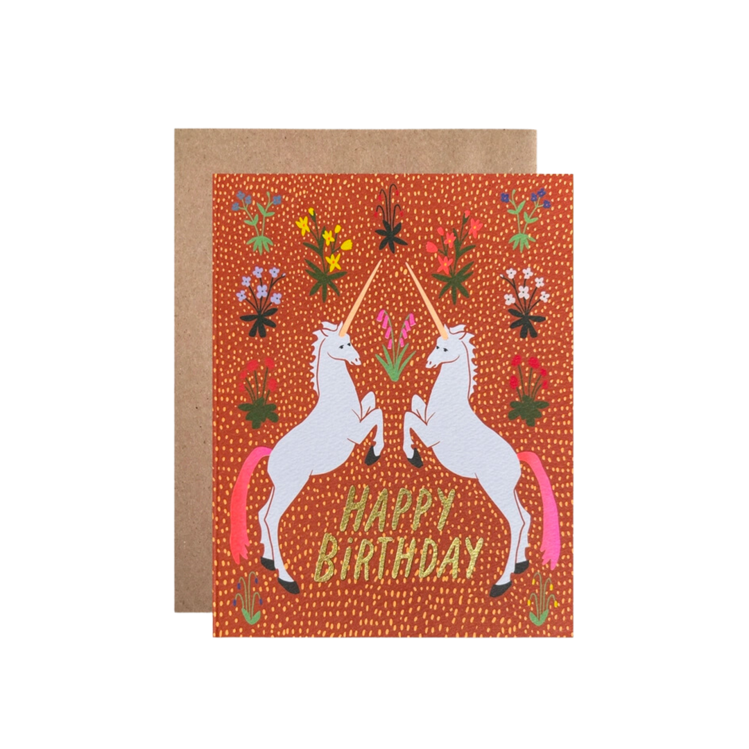 Happy Birthday Unicorns Card