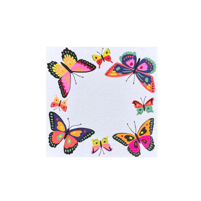 48 Pack / Butterfly Square Notes