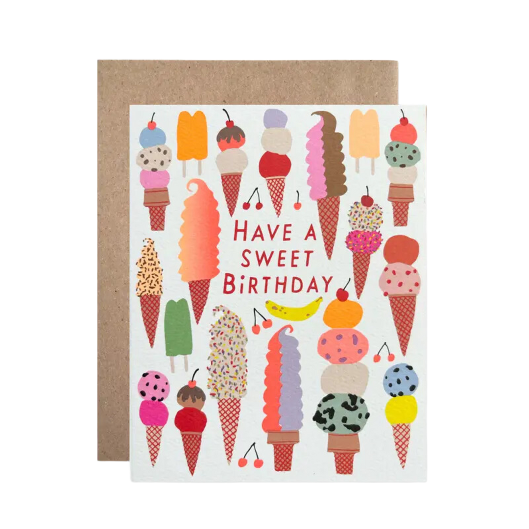 Have a Sweet Birthday - Ice Cream Card