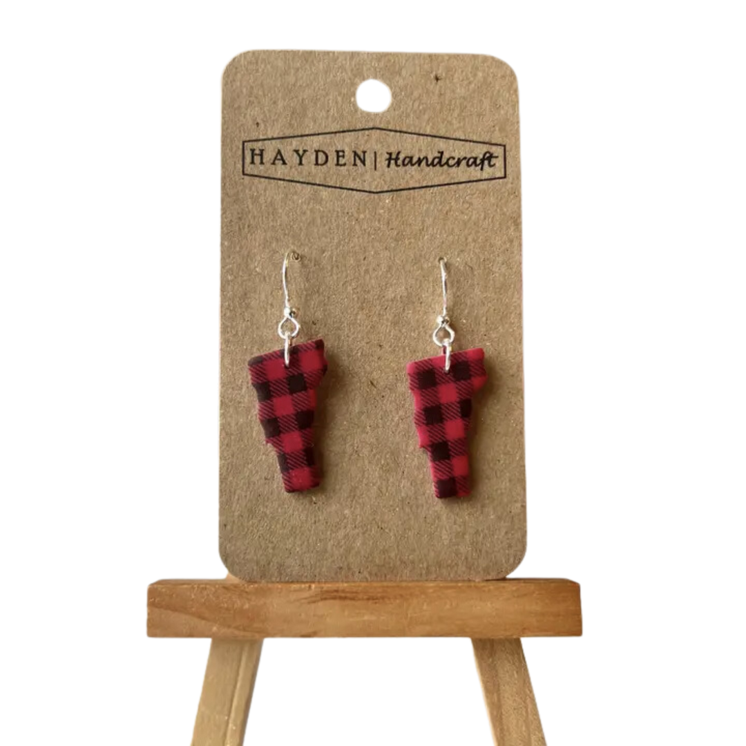 Buffalo Plaid Vermont Earrings